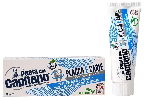 Pasta del Capitano Зубная паста против налета и кариеса, зубная паста, 75 мл, 1 шт. фото