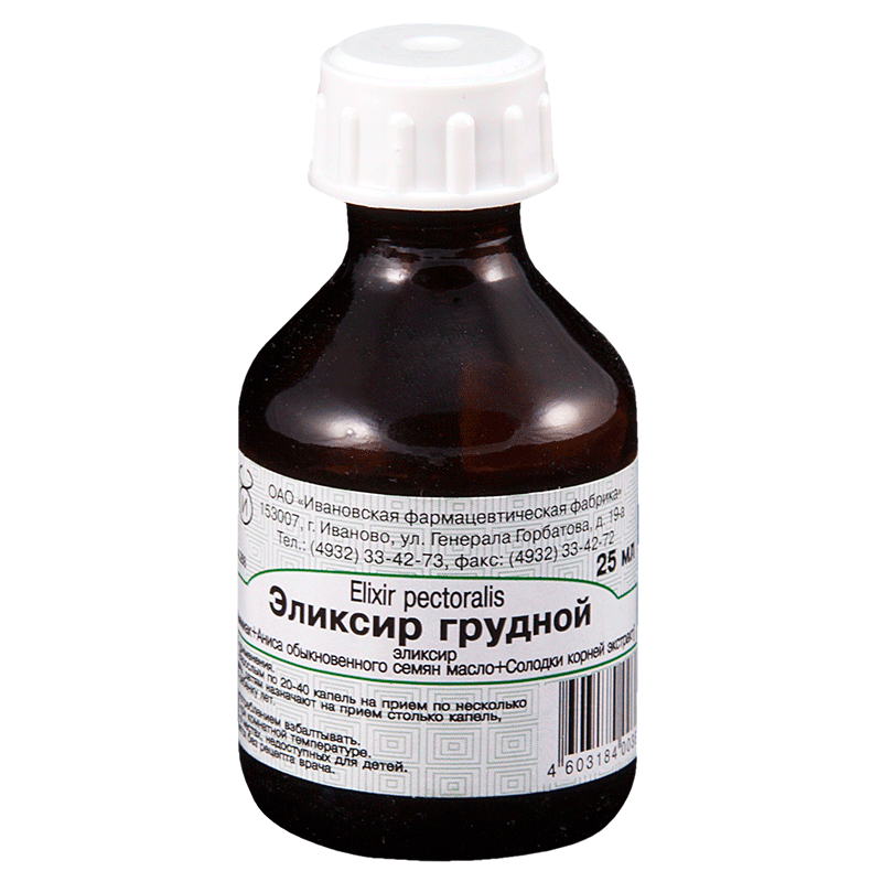 Грудной эликсир, эликсир, 25 мл, 1 шт. фото