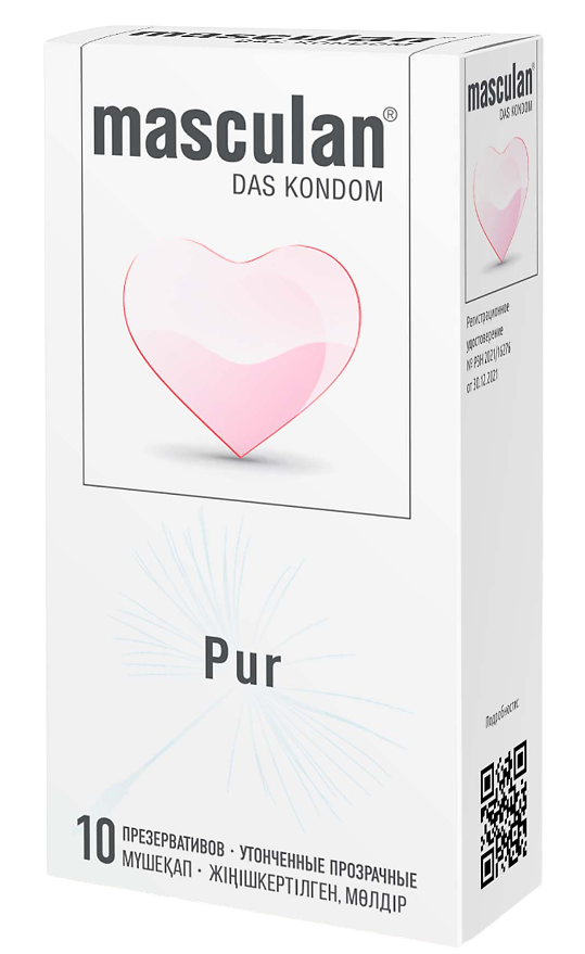 Masculan Pur презервативы утонченные прозрачные, презервативы, 10 шт. фото