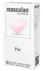 Masculan Pur, презервативы, 10 шт, ультратонкие фото 