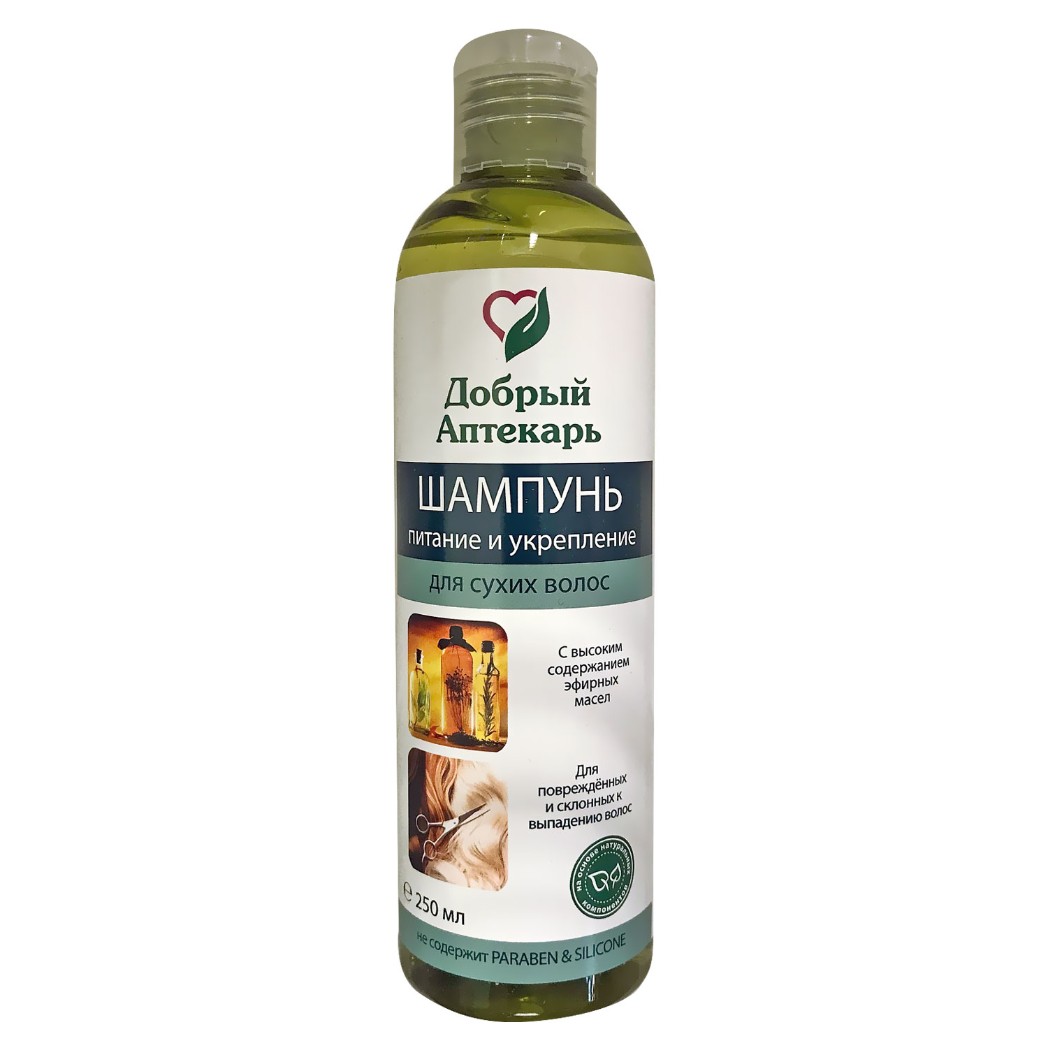 Добрый Аптекарь Шампунь Питание и укрепление, шампунь, 250 мл, 1 шт, для сухих волос фото
