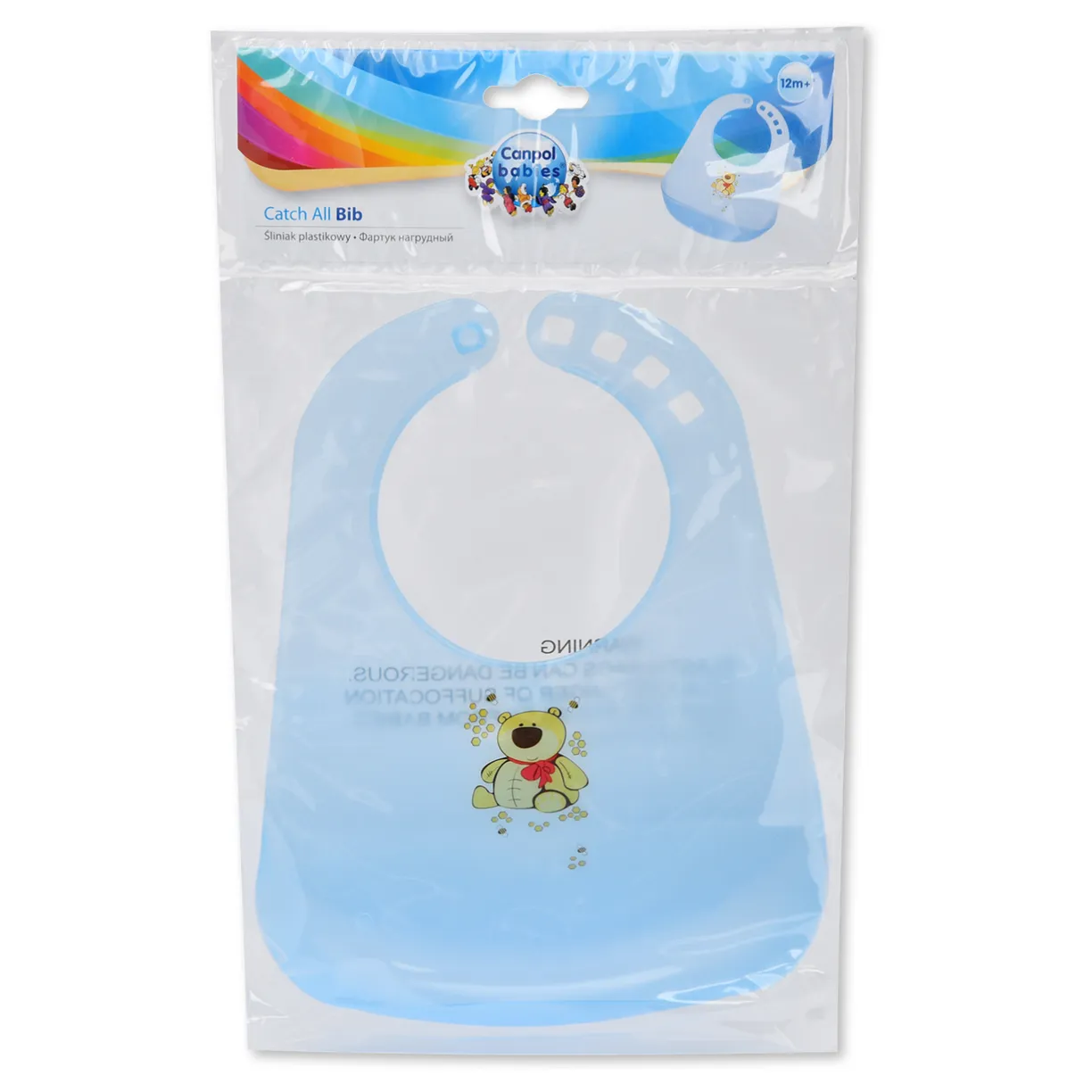 Canpol Нагрудник пластиковый, 1 шт, цвет в ассортименте, арт. 2/404 фото