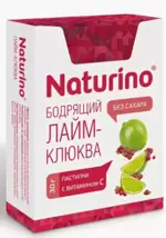 Натурино пастилки с витаминами и натуральным соком, пастилки, 30 г, 1 шт, бодрящий лайм + клюква, без сахара фото