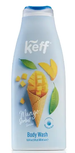 Keff крем-гель для душа, гель, 500 мл, 1 шт, мороженое сорбет манго фото
