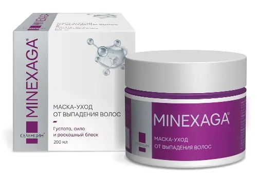 Селенцин minexaga маска-интенсивный уход от выпадения волос, маска для волос, 200 мл, 1 шт. фото
