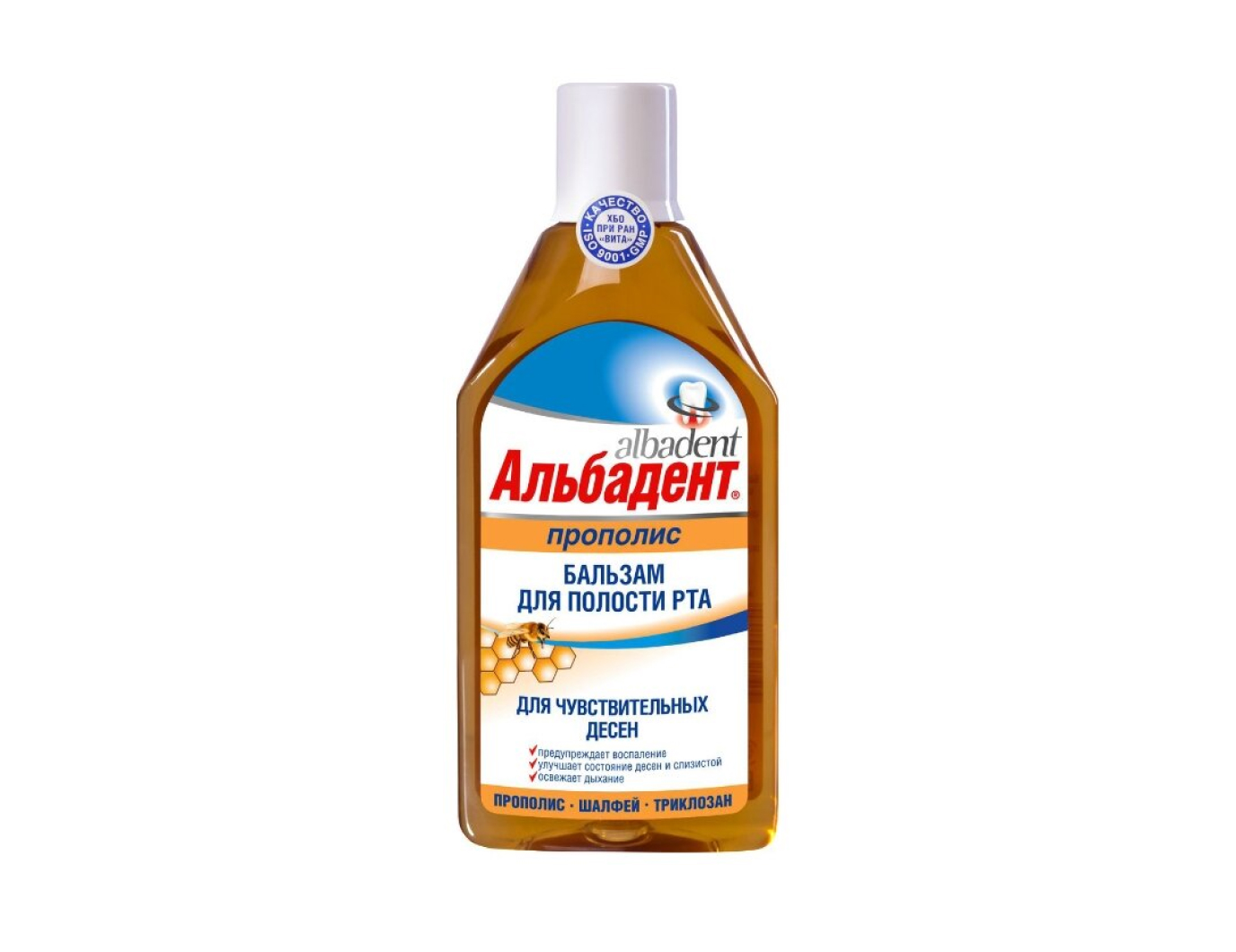 Альбадент бальзам с прополисом, бальзам для полости рта, 400 мл, 1 шт. фото
