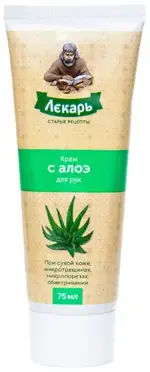 Лекарь крем с алоэ для рук, крем для рук, 75 мл, 1 шт. фото