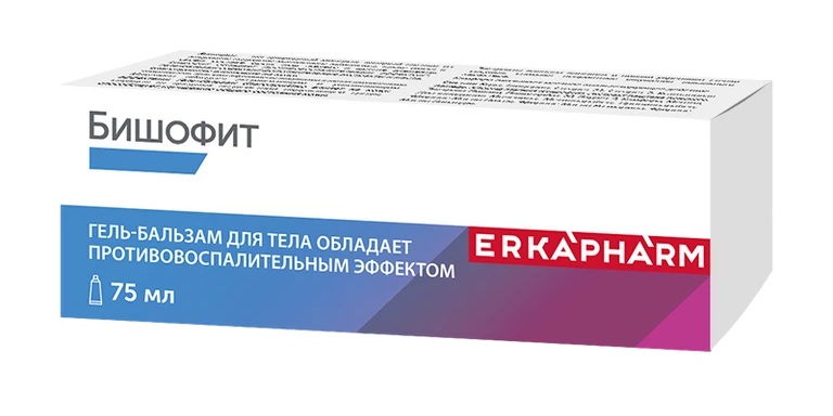 Эркафарм Бишофит Гель-бальзам для тела, гель-бальзам для тела, 75 мл, 1 шт. фото