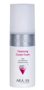Aravia Cleansing Cream Foam крем для умывания с маслом хлопка, крем для умывания, 150 мл, 1 шт. фото