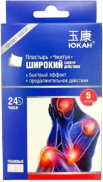Юкан Чжитун Пластырь противовоспалительный, пластырь, 5 шт. фото