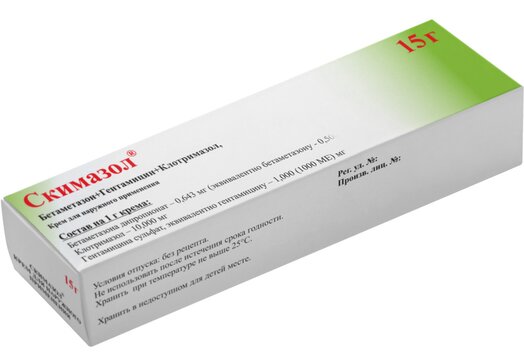 Скимазол, крем для наружного применения, 15 г, 1 шт. фото