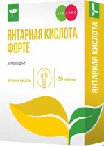 Эколеко Янтарная кислота форте, таблетки, 30 шт. фото 