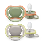 AVENT Ultra Air пустышка силиконовая ортодонтическая с футляром, 6-18 месяцев, 2 шт, арт. SCF085/20 фото 2