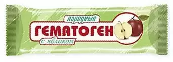Гематоген Народный, плитка, 40 г, 1 шт, с яблоком фото