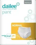 Dailee Premium Normal Подгузники-трусы для взрослых, Extra Large XL (4), 14 шт. фото
