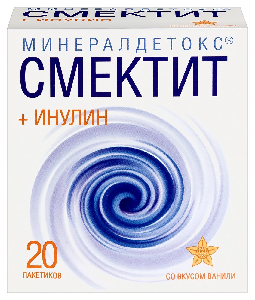 Минерал Детокс Смектит-Плюс, порошок для приема внутрь, 20 шт, ваниль фото