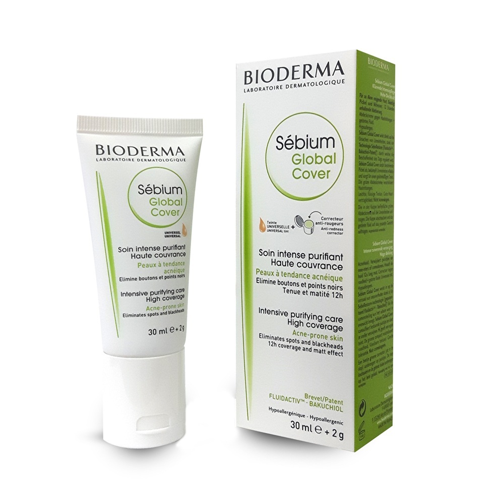 Bioderma Sebium Global Cover Крем тонирующий, крем для лица, 30 мл, 1 шт. фото