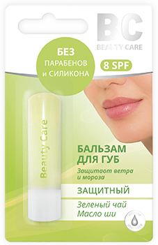 BC Бальзам для губ Защитный масло ши-зеленый чай, бальзам для губ, 4.2 г, 1 шт. фото