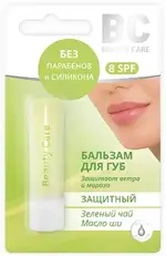 BC Бальзам для губ Защитный масло ши-зеленый чай, бальзам для губ, 4.2 г, 1 шт. фото
