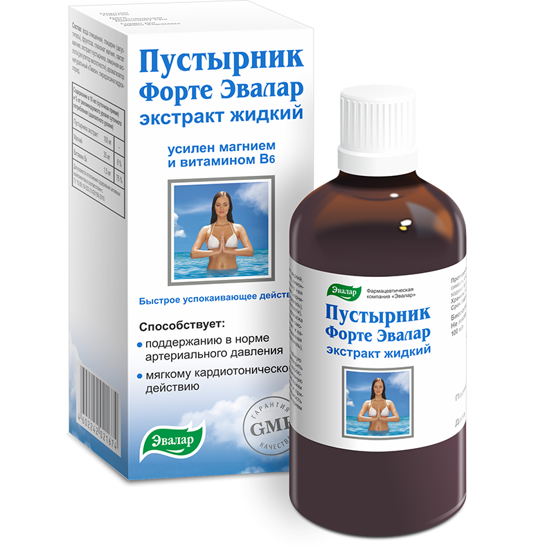 Эвалар Пустырник форте, экстракт жидкий, 100 мл, 1 шт. фото