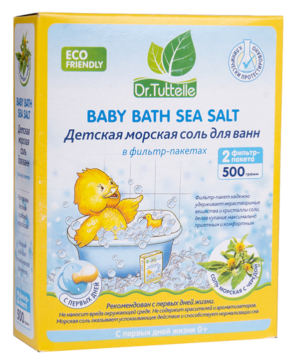 Dr. Tuttelle, соль для ванн, 500 г, 1 шт, череда фото