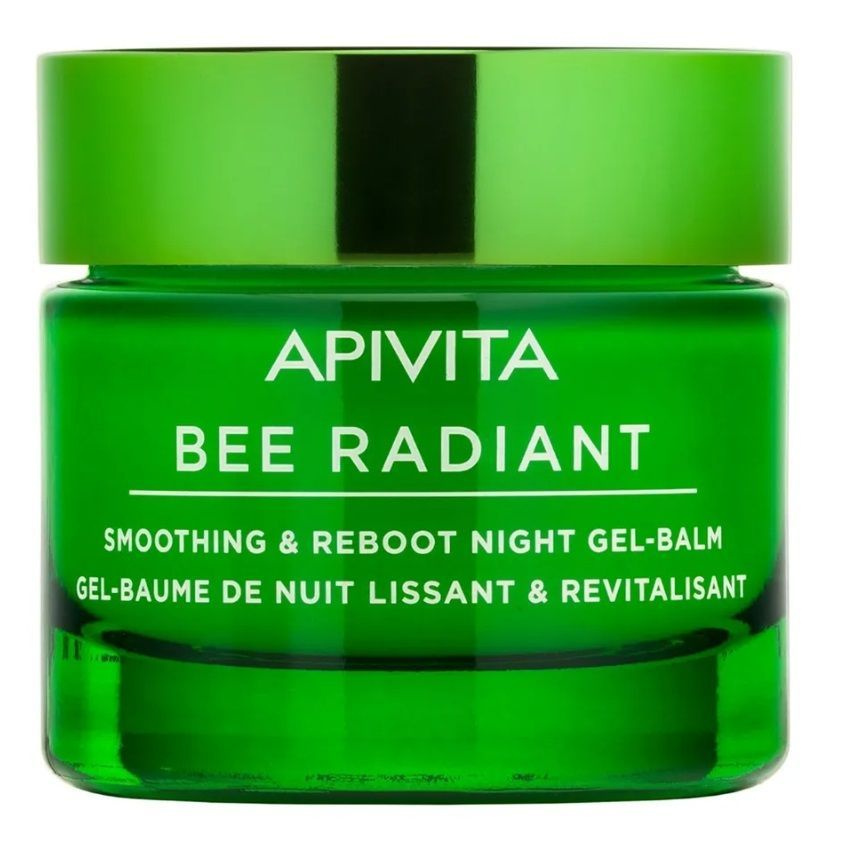 Apivita Bee Radiant Гель-бальзам разглаживающий и обновляющий ночной, гель-бальзам, 50 мл, 1 шт. фото