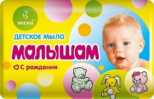 Мыло туалетное Малышам, мыло, 90 г, 1 шт. фото