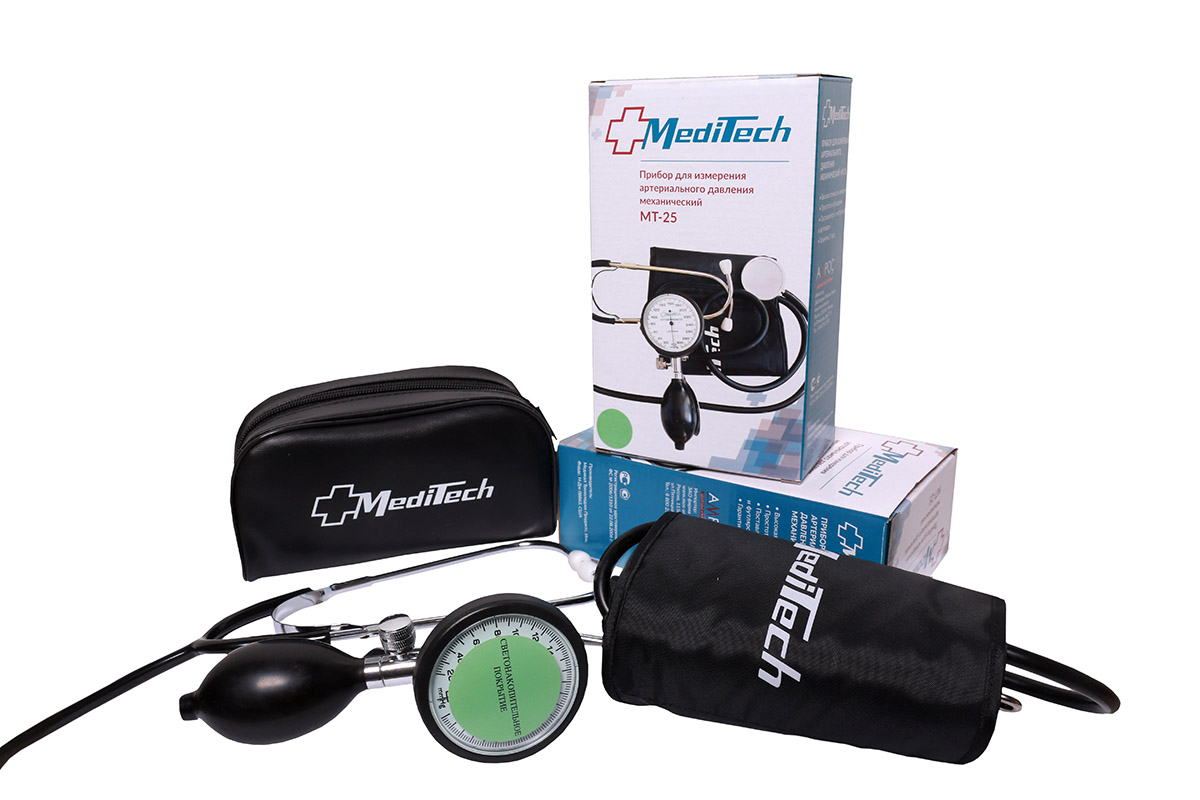 Тонометр механический МТ-25, 1 шт, со светящимся манометром фото