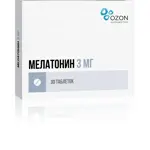 Мелатонин, 3 мг, таблетки, покрытые пленочной оболочкой, 30 шт. фото