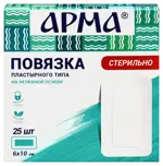 Арма Повязка пластырного типа, 6 см х 10 см, повязка стерильная, 25 шт. фото
