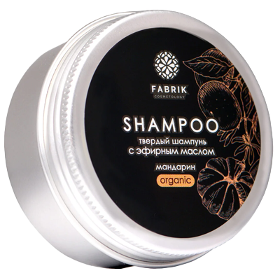 Fabrik Cosmetology Шампунь твердый с натуральным маслом, шампунь, 55 г, 1 шт, мандарин фото