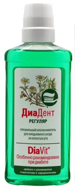 ДиаДент Регуляр Ополаскиватель, раствор для полоскания полости рта, 275 мл, 1 шт. фото
