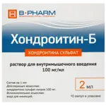 Хондроитин-Б, 100 мг/мл, раствор для внутримышечного введения, 2 мл, 10 шт. фото
