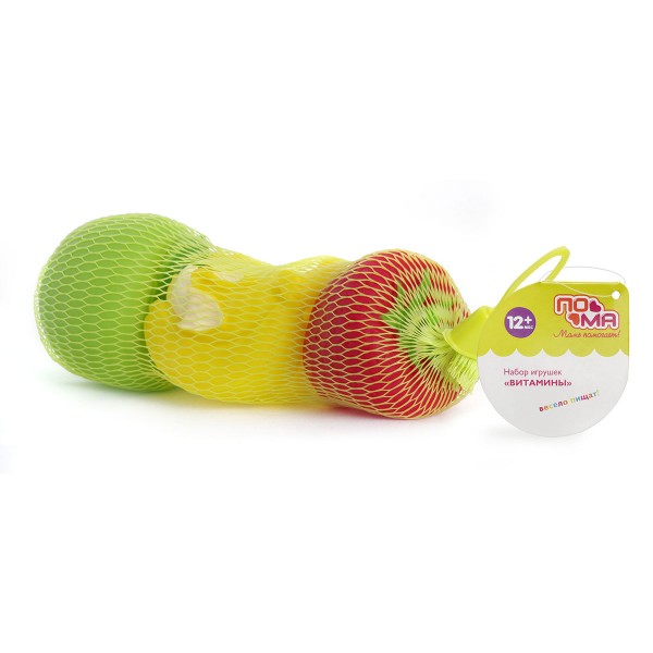 Пома набор игрушек для ванны Витамины, набор, 3 шт, арт. 50119 фото
