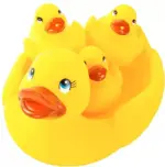Курносики игрушка для ванны Уточка с утятами, 1 шт, арт. 25072 фото
