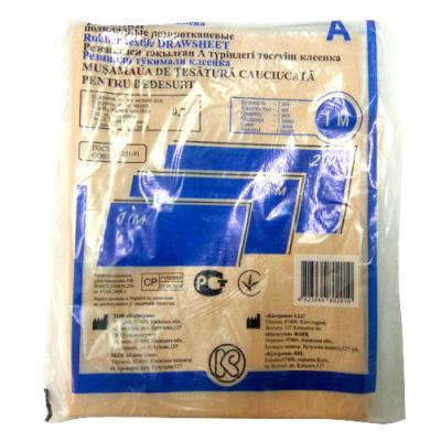 Клеенка подкладная резинотканевая, 80 см х 100 см, 1 шт. фото