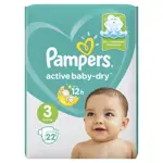 Pampers Active baby-dry Подгузники детские, р. 3, 22 шт, 6-10 кг фото 