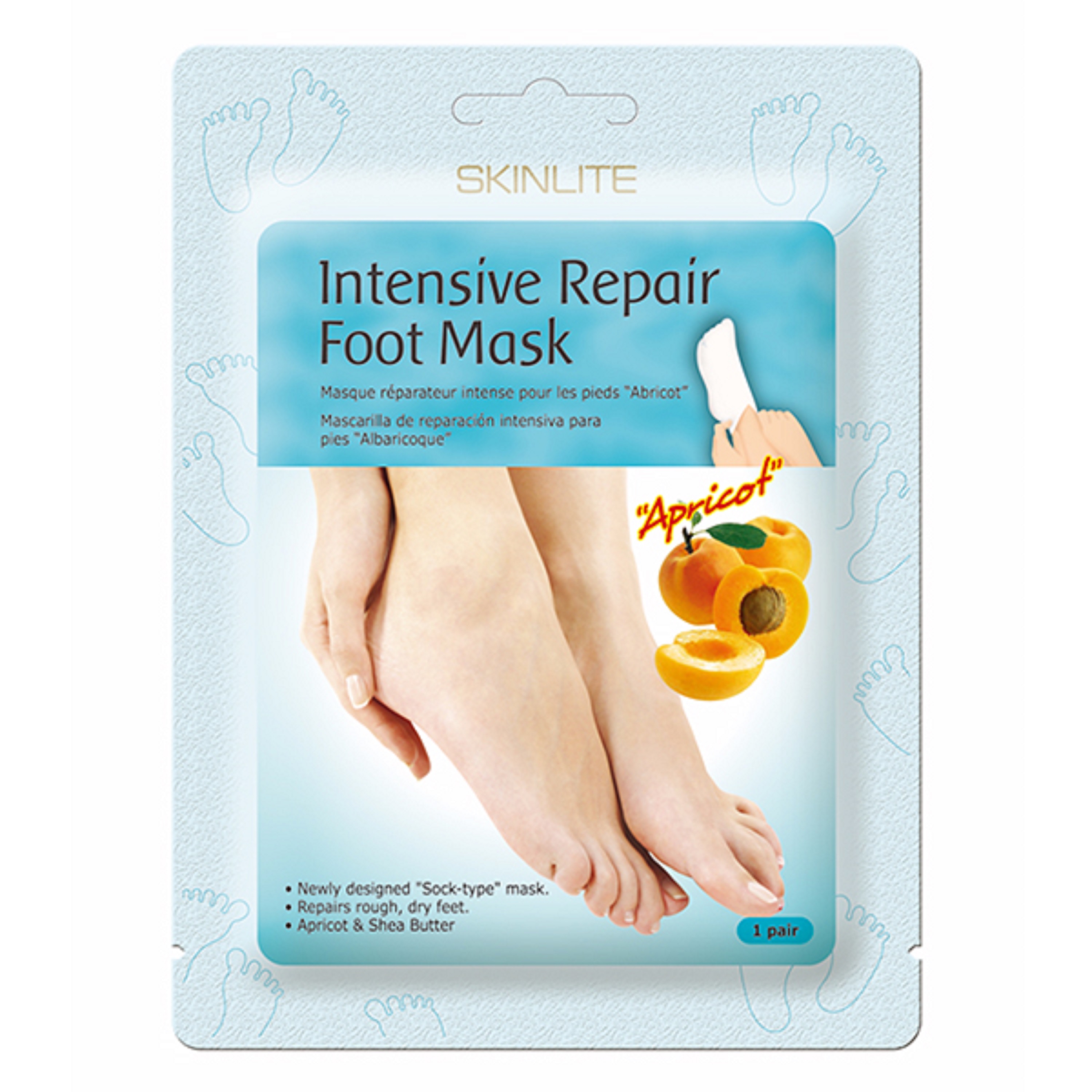 Skinlite маска-носки для ног Интенсивное восстановление, маска для ног, 1 шт, пара фото