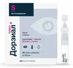 Дорзиал плюс, 20мг/мл+5мг/мл, капли глазные, 0.4 мл, 30 шт. фото