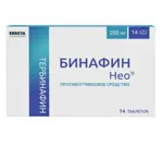 Бинафин Нео, 250 мг, таблетки, 14 шт. фото