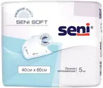 Seni soft Пеленки впитывающие, 40 см х 60 см, 5 шт, 4 капли фото