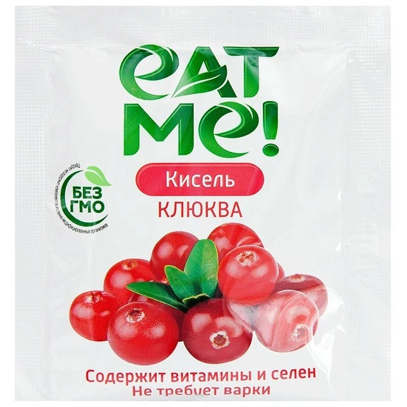 Eat me! Кисель без сахара, 25 г, 1 шт, клюква фото