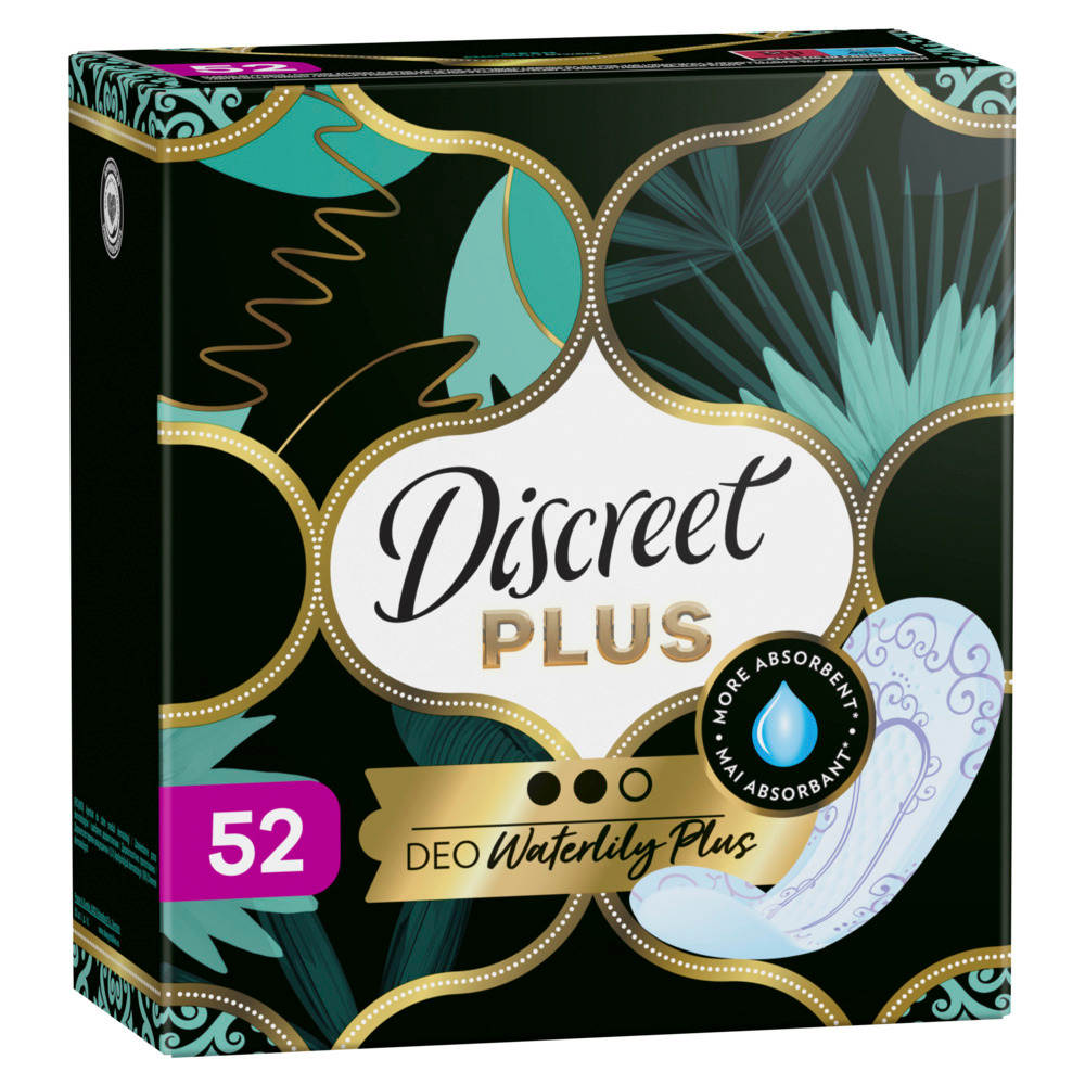 Discreet Deo Water Lily Plus Прокладки ежедневные, прокладки гигиенические, 50 шт. фото