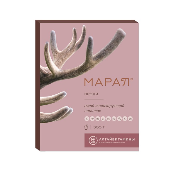 Марал Профи сухой тонизирующий напиток, порошок для приготовления напитка, 300 г, 1 шт. фото