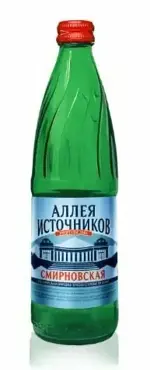 Аллея Источников Смирновская Вода питьевая минеральная, 0.5 л, 1 шт. фото