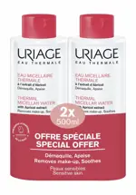 Uriage Вода мицеллярная для чувствительной кожи, набор, 500 мл, 2 шт. фото