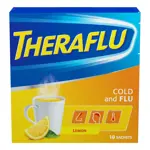 ТераФлю от гриппа и простуды, порошок для приготовления раствора для приема внутрь, 22.1 г, 10 шт, лимон фото 2