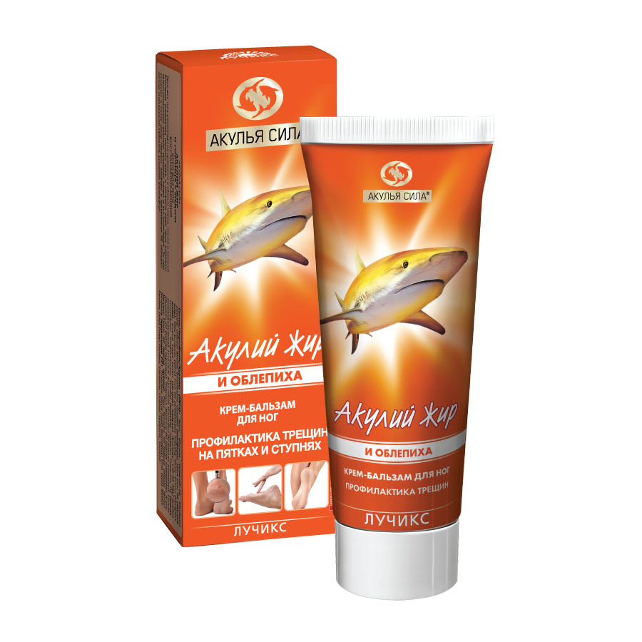 Акулий жир и облепиха Крем-бальзам для ног, крем для ног, 75 мл, 1 шт. фото