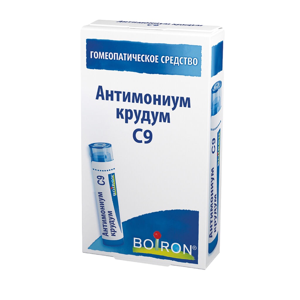 Антимониум крудум С9, гранулы гомеопатические, 4 г, 1 шт. фото