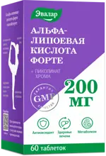 Альфа-липоевая кислота форте, таблетки покрытые оболочкой, 60 шт. фото
